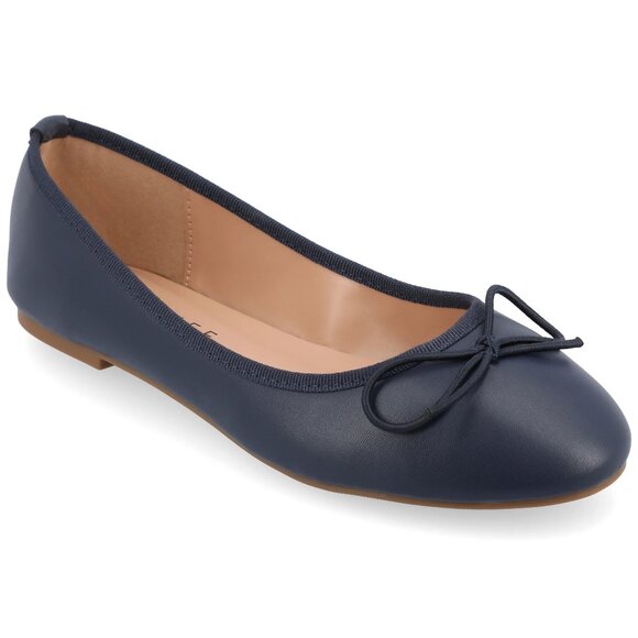 Journee Collection Women's Vika Ballet Flats - Black | Size 7 - Picture 1 of 8
